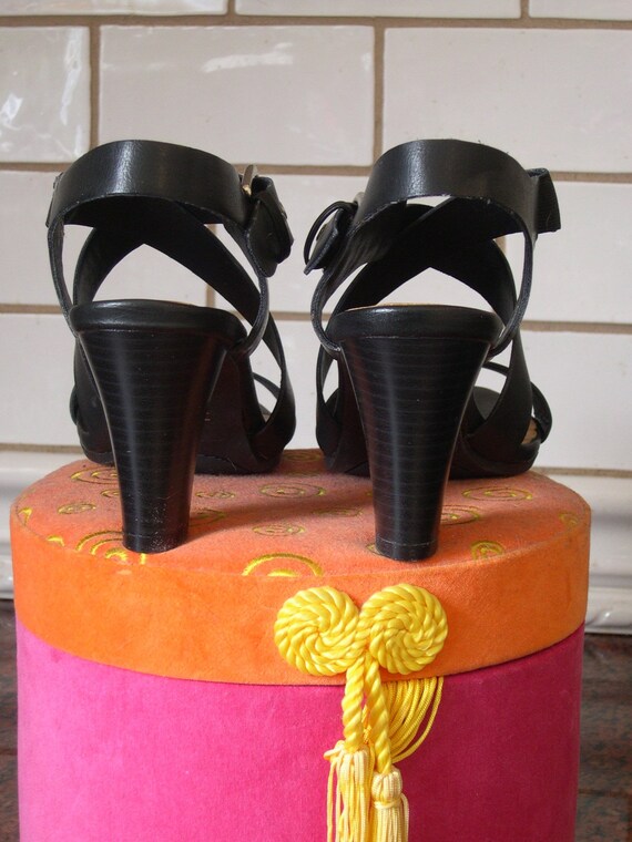 Sam & Libby high heels, black strappy  sandals, s… - image 4