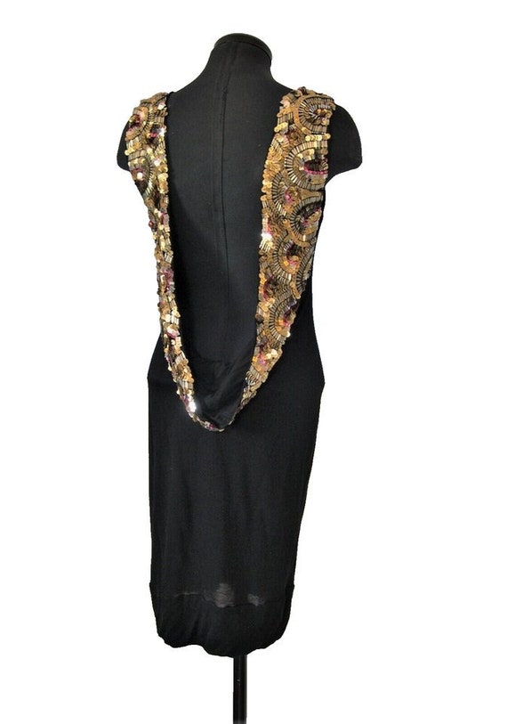 Ella Luna Paris sequin dress, Art Deco style, bla… - image 1