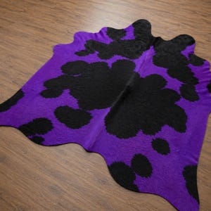 Cowhide Rug, Dyed Hair On cow hide Rug, Modern Western Decor Handmade carpet