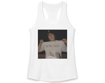 Justin Bieber SWAG Tank Top | Vintage Style Racerback-Hemd