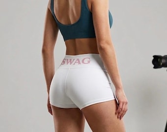 SWAG Mini Yoga Shorts | Justin Bieber Inspired Mini Shorts | SWAG Merch