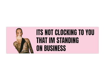 adhésif pour pare-chocs de Justin Bieber | Merchandising inspiré du SWAG