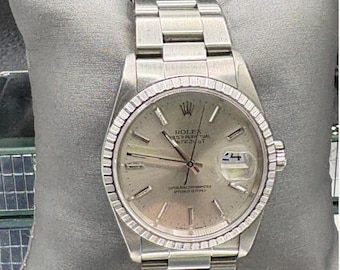 Rolex Datejust 16620 Stainless Steel Watch – Silver Dial, Fluted Bezel