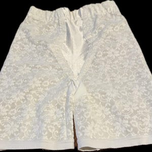 Vintage Macbess-stijl 700 kanten gordel | Long Leg Shaper, slip van nylon lycra, gemaakt van nylon