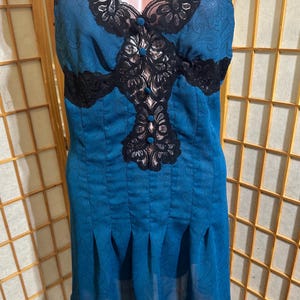 Teal Lace Slip - Etsy