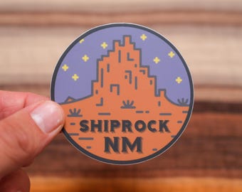 Shiprock, New Mexico 3" Waterproof Vinyl Sticker