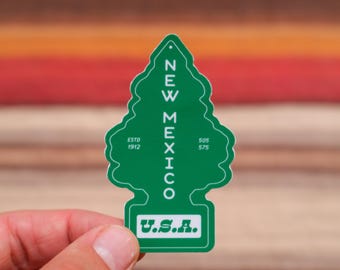 New Mexico Air Freshener 3" Waterproof Vinyl Sticker
