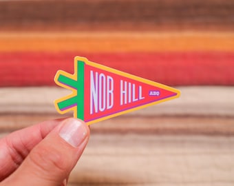 Nob Hill ABQ Albuquerque, New Mexico 3" Waterproof Vinyl Sticker