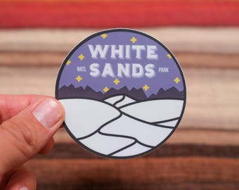 White Sands National Park, New Mexico 3" Waterproof Vinyl Sticker
