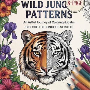Coloriages de personnages de dessins animés mignons, livre de coloriage imprimable de 8 pages pour enfants, Bugs Bunny, Stitch, Bob l'éponge et Sonic, PDF
