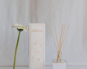 Aetherea – Reed Diffuser with Red Mandarin & Sandalwood | Warm and sensual