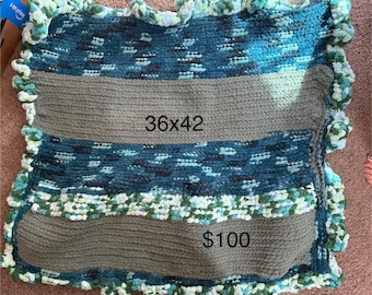 Hand crocheted blanket various sizes and colors