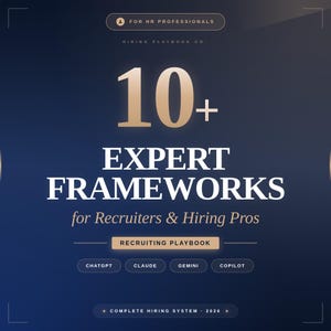 2026 AI Recruiting Playbook | Complete Hiring System | JD Resume Interview Frameworks | HR Workflow Guide