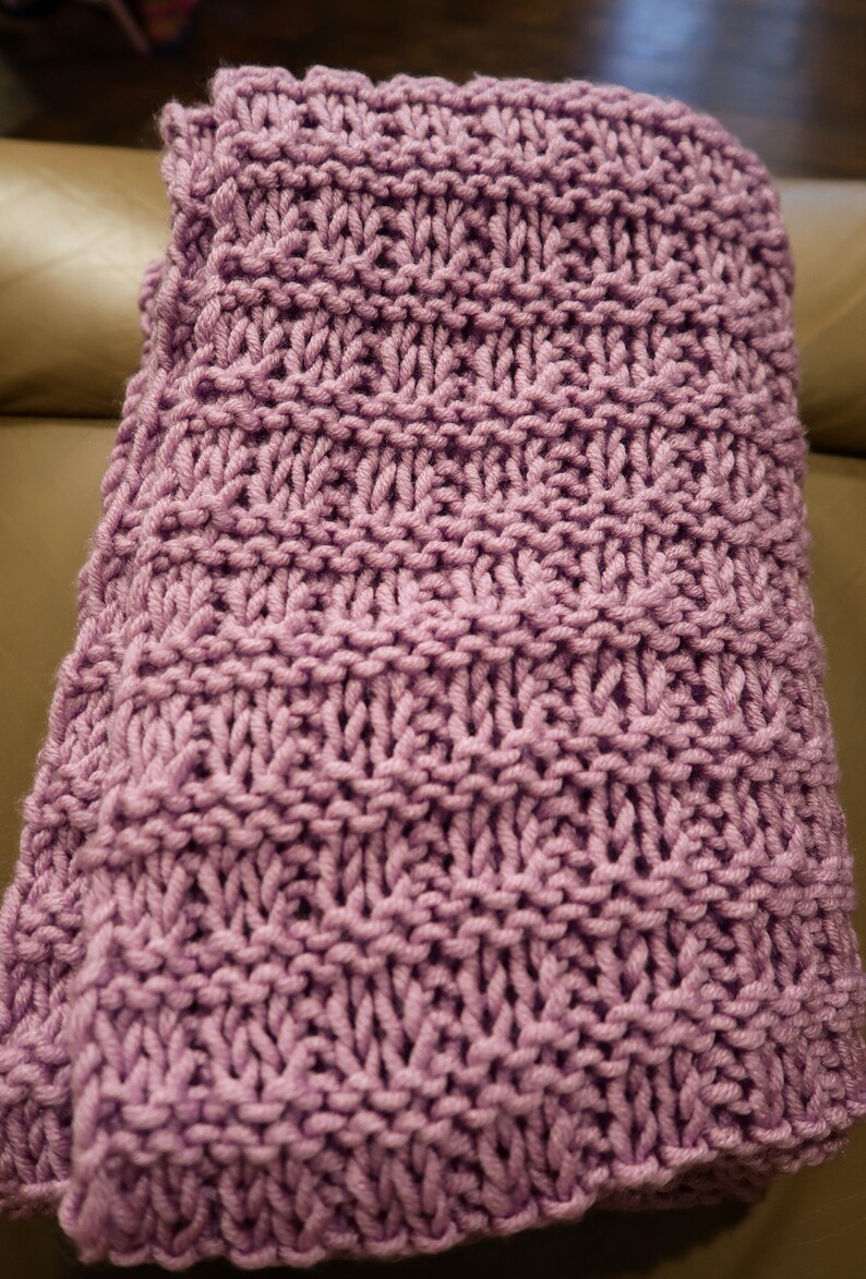 38X58 Afghan Sofa Throw Blanket Chunky Approx