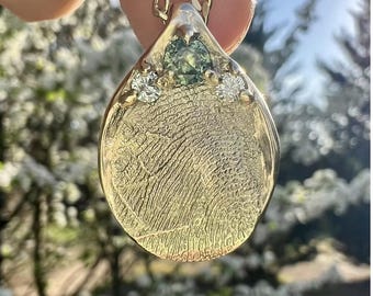 指紋ジュエリー 9金製 | パーソナライズされた記念リング＆ペンダント – ジュエルシスターズ