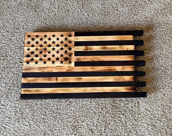 13x24 staggering wood flag