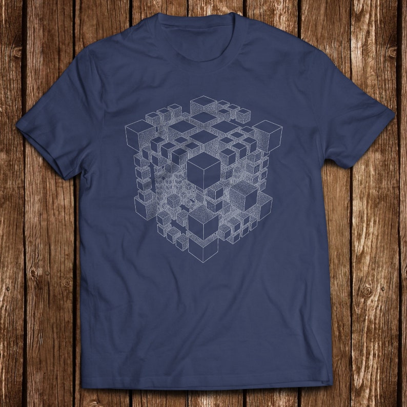 Cubic T-shirt by Neil Gibson - Etsy UK