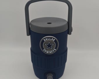 Mini nevera portátil de los Dallas Cowboys: portavasos de 355 ml impreso en 3D, regalo para aficionados al fútbol americano de los Cowboys, decoración de escritorio, artículo de colección de la NFL, el equipo de América.