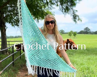 Crochet PATTERN, Triangle Shawl, crochet triangle shawl pattern, shawl pattern, triangle shawl pattern || The Charolette