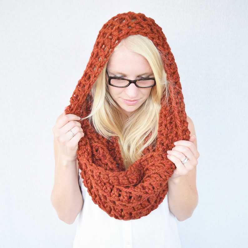 Crochet PATTERN Oversized Crochet Cowl Crocheted Hood Etsy