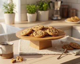 Rafael - Deska do serwowania z nóżkami, okrągła, 30*9 cm