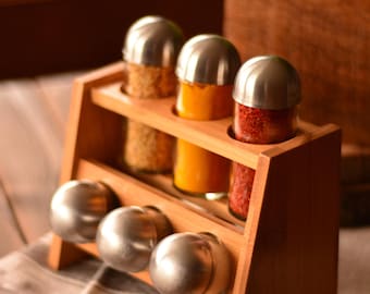 Pacito - Spice Rack with 6 Bottles