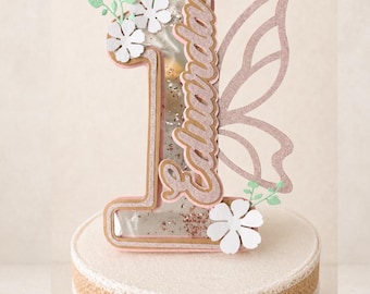 Butterfly Cake Topper SVG | First Birthday
