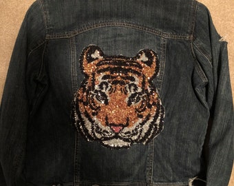 tiger jean jacket