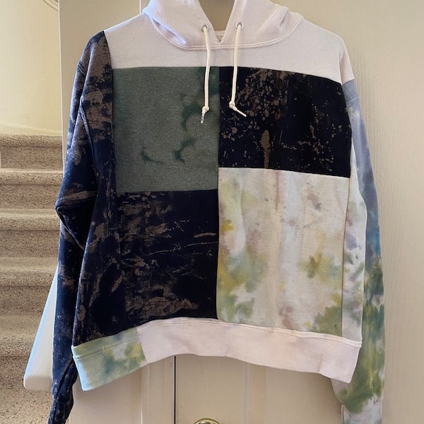 REWORKED UPCYCLED Patchwork hoodie