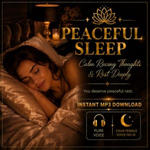 Peaceful Sleep Audio, Sleep MP3, Sleep Better, Racing Thoughts, Insomnia Relief, Bedtime Relaxation, Sleep Anxiety