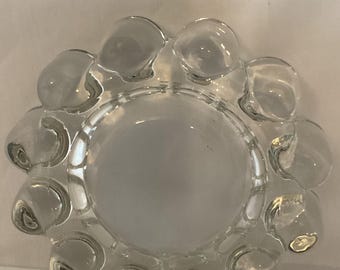 Vintage Anchor Hocking -BOOPIE- ashtray bubble glass