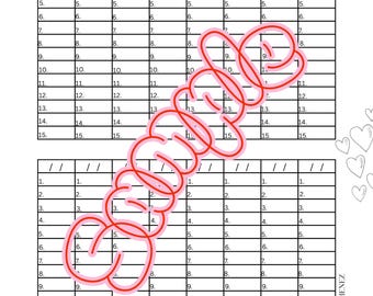 Bingo Spieler Namenszettel