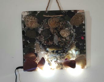 Epoxy art and lamp