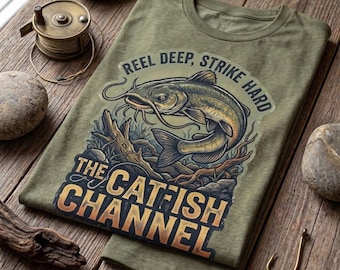 Mr Whiskers Catfish T-Shirt | Fishing Angler Shirt