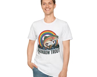 Rainbow Trout T-Shirt | Vintage Fishing Fish Graphic Tee