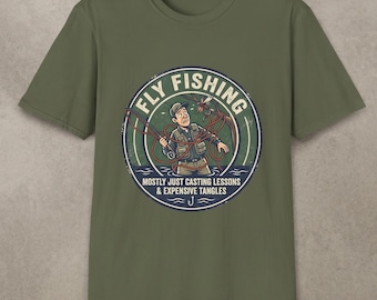 Fly Fishing T-Shirt | Vintage Angler Graphic Tee