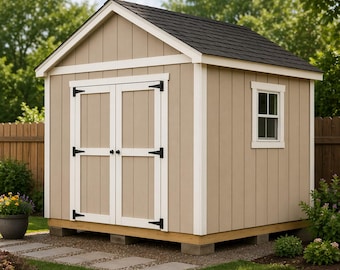 10x10 DYI storage shed blueprint.