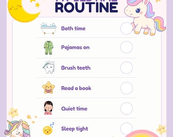 Bedtime Routine Chart Printable