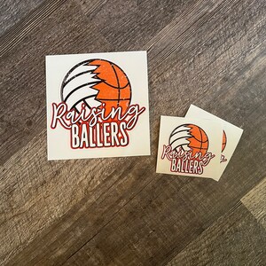 Raising Ballers Sticker | Volleyball Sticker I Basketball Sticker | Sports Sticker | Gift