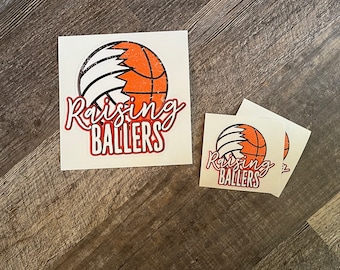 Raising Ballers Sticker | Volleyball Sticker I Basketball Sticker | Sports Sticker | Gift