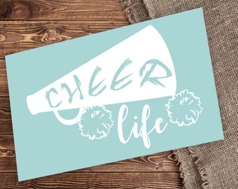 Cheer Life Decal | Vinyl Decal | Car Decal | Cheerleader Decal | OUTDOOR