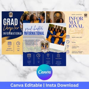 卒業生支部情報チラシ Canvaテンプレート