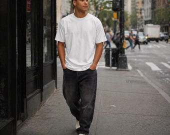 Graphite Whiteout Tee | Minimal Essential Streetwear Shirt