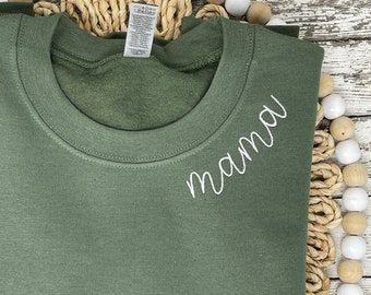 Mama sweatshirt, gift for mom, mom sweatshirt, Christmas gift for mom,Mothers Day gift, First mothers day gift, mom life shirt, new mom gift