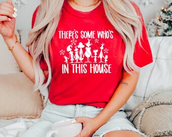 There's some who's in this house sweatshirt, Christmas Party shirt, holiday sweatshirt, Christmas sweatshirt,Family holiday shirt,