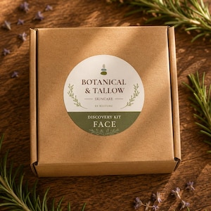 Botaniskt och talgigt ansiktsupptäcktskit, provset för naturlig hudvård