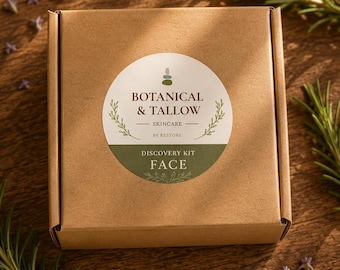 Botanisches und Talg-Gesichts-Entdeckungsset, Naturkosmetik-Probenset