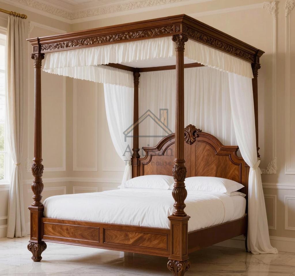 Antique canopy bed - Etsy 日本