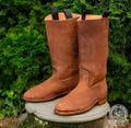 Vintage Viking Leather Boots, Handmade Medieval Pirate Riding Boots, Renaissance Cavalier Footwear