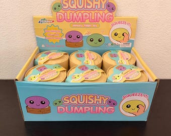 Squishy Dumpling Multicolor Sensory Fidget Toy Stress-Relieving Squeezable